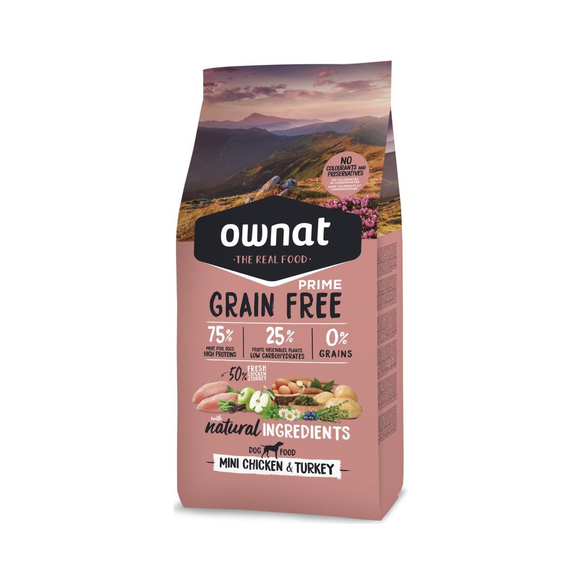 PRIME DOG GRAIN FREE MINI ADULT CHICKEN&TURKEY 3KG