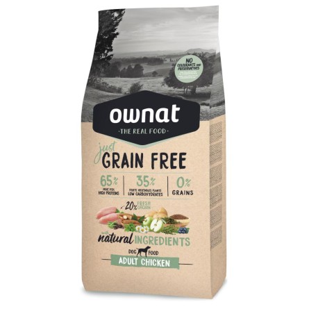 JUST DOG GRAIN FREE ADULT CHICKEN 3KG