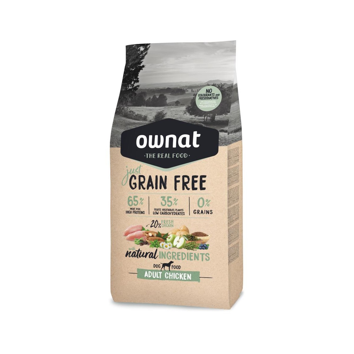 JUST DOG GRAIN FREE ADULT CHICKEN 3KG