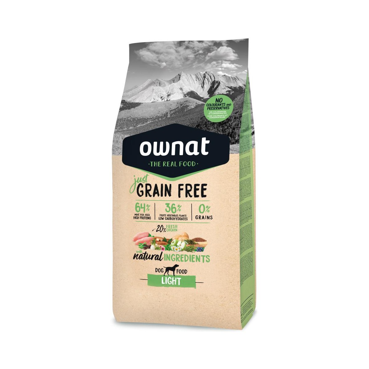 JUST DOG GRAIN FREE LIGHT 14KG