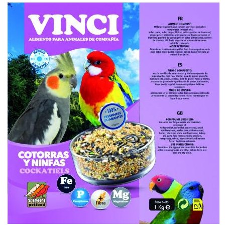 VINCI 5KG MIXTURA NINFAS-COTORRAS