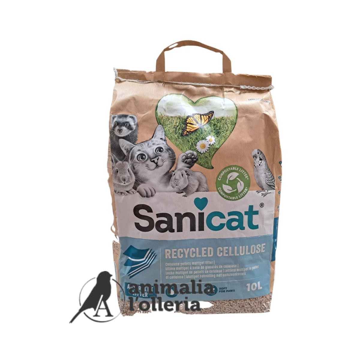 SANICAT CLEAN & GREEN PAPEL 10L     LECHO PAPEL  