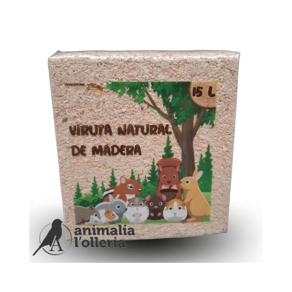 VIRUTA NATURAL DE MADERA 15LT