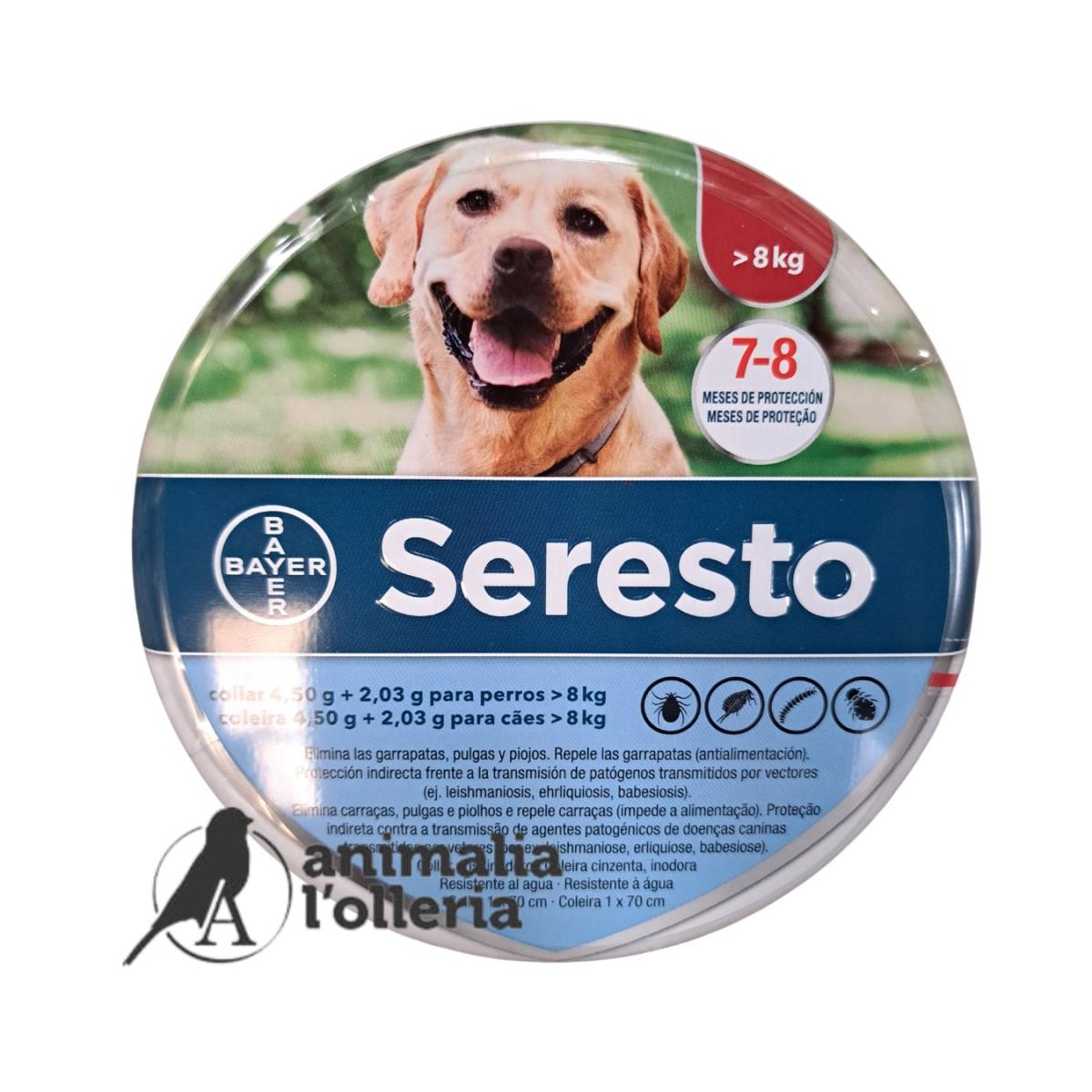 SERESTO COLLAR 4 50g 2 03g   PERROS  8KG