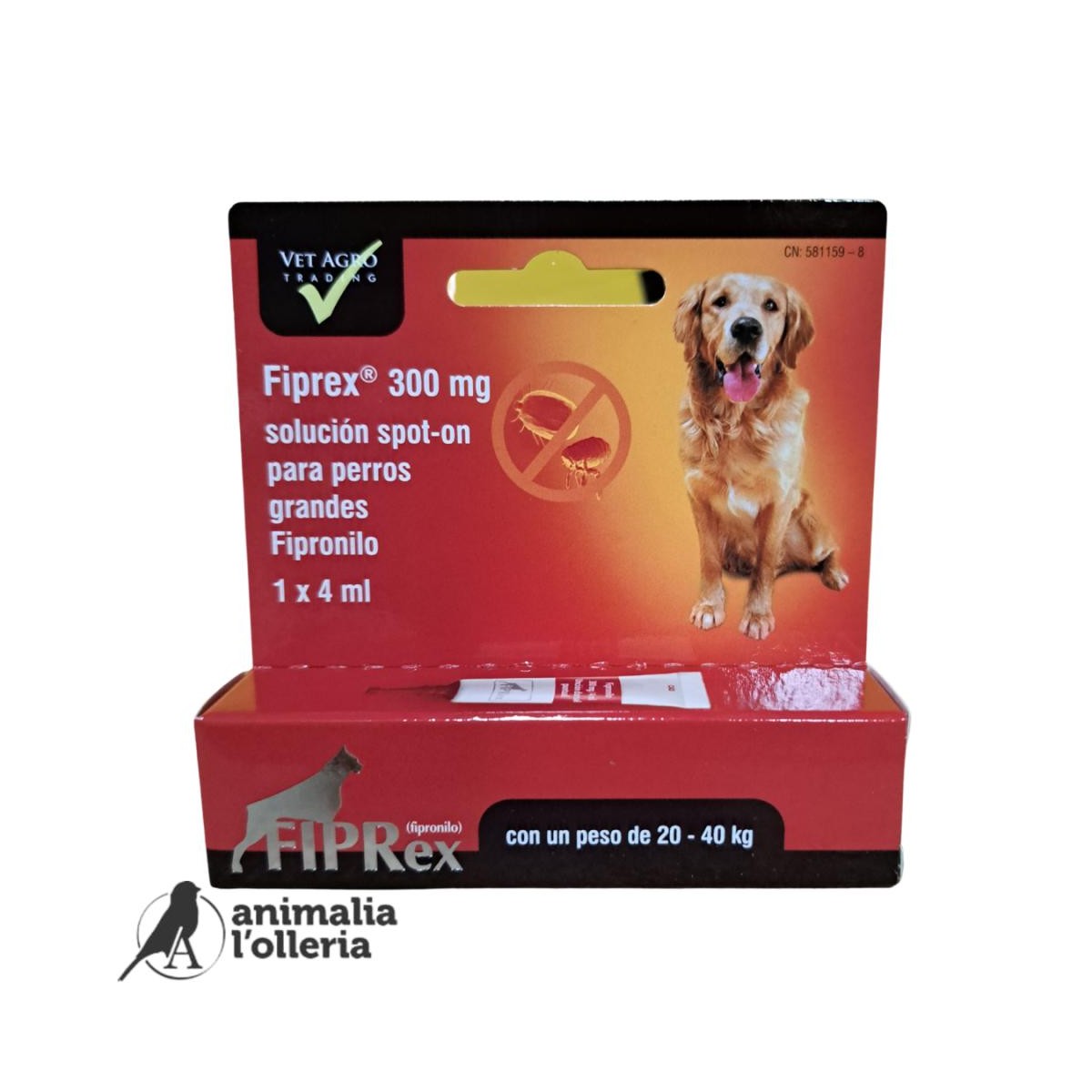 FIPREX PERROS 20-40KG   1X4ML/300MG 