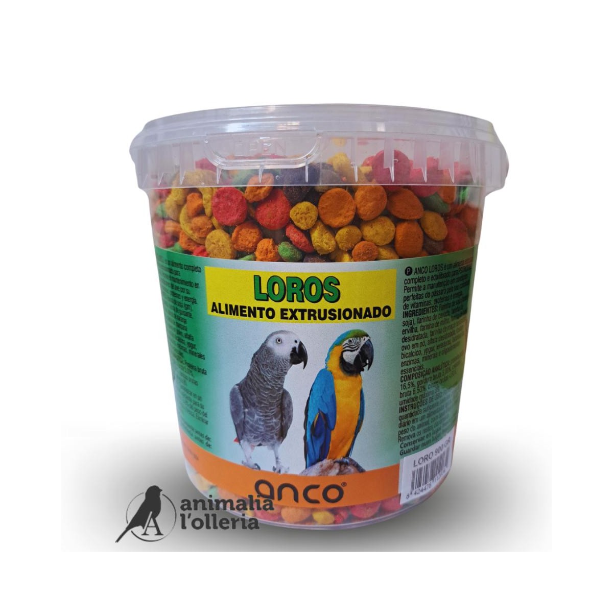 ANCO LORO EXTRUSIONADO FRUTA 900GR