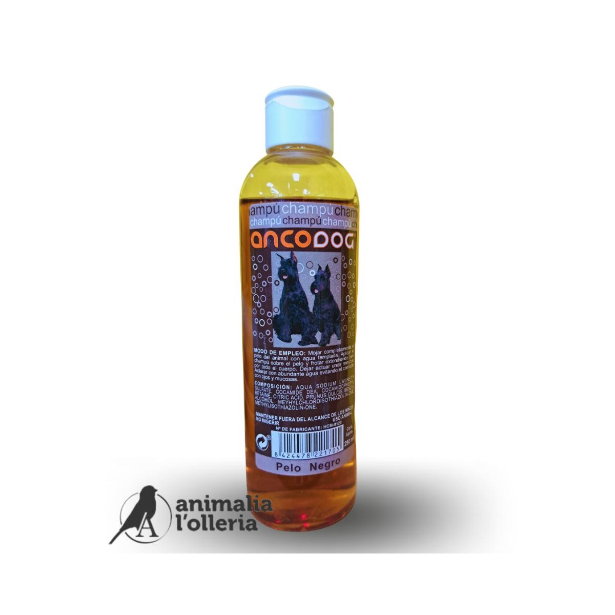 ANCO DOG CHAMPU PELO NEGRO 250ML