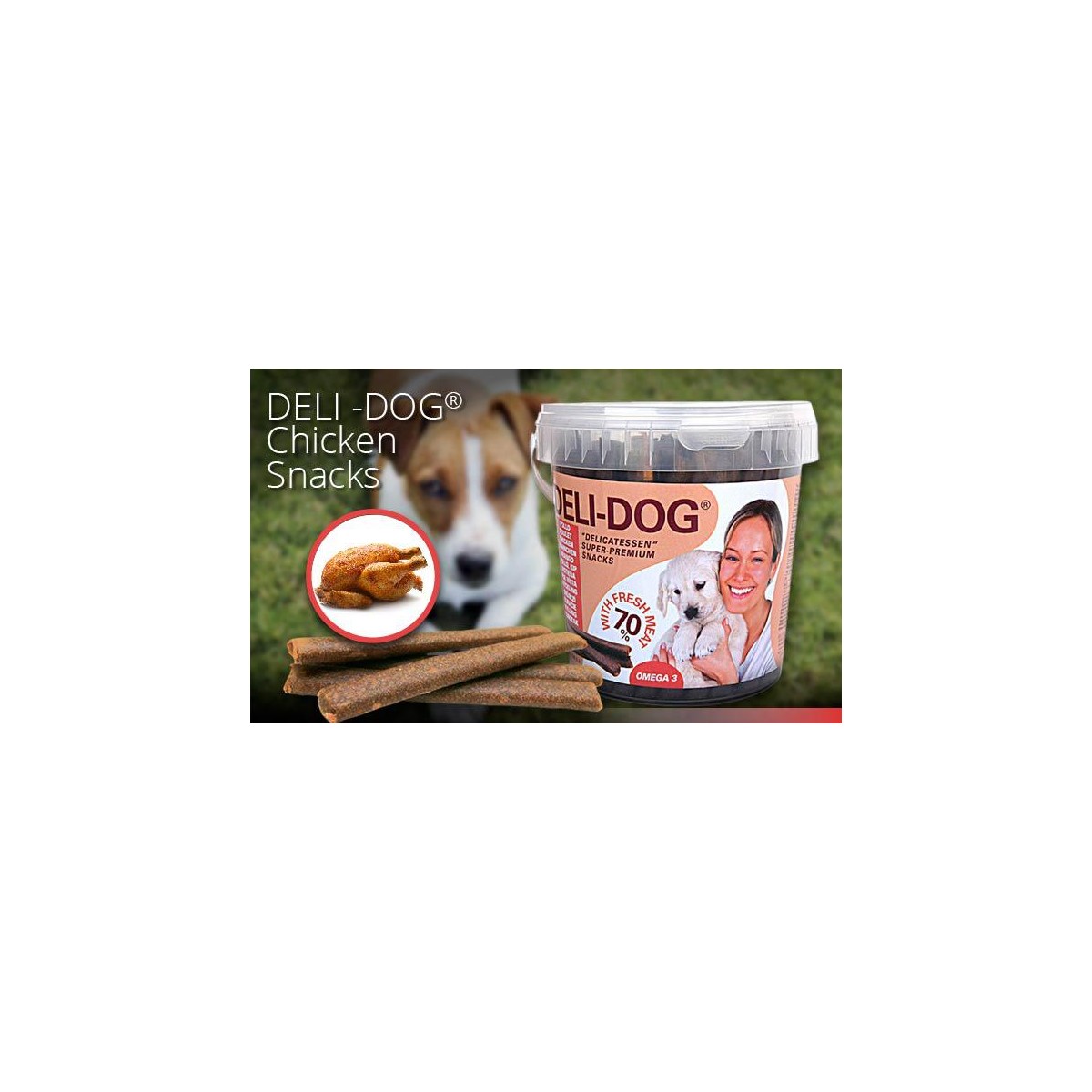 DELIDOG POLLO 800GR