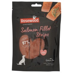 TIRAS DE FILETE DE SALMÓN AL PALO DE ROSA L  150GR