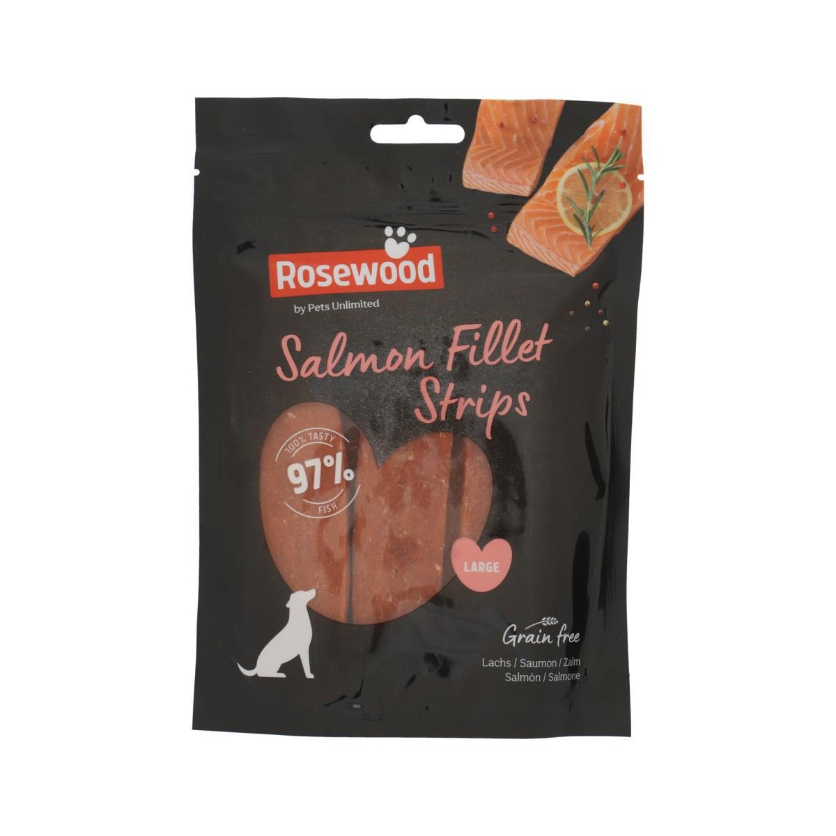 TIRAS DE FILETE DE SALMÓN AL PALO DE ROSA L  150GR