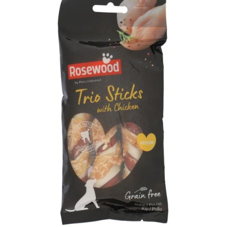 PALITOS DE PALO DE ROSA TRIO POLLO M  90GR