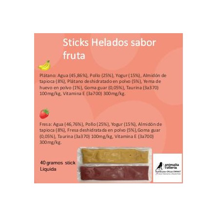 STICKS HELADO DE FRUTA 4UND  2 SABORES BOX 9 PACKS