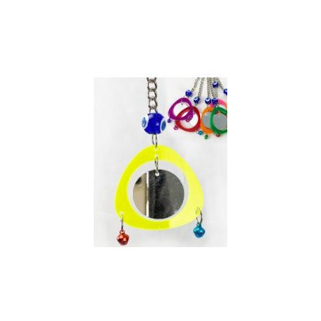 JUGUETE ESPEJO PLASTICO CASCABEL 5X16cm