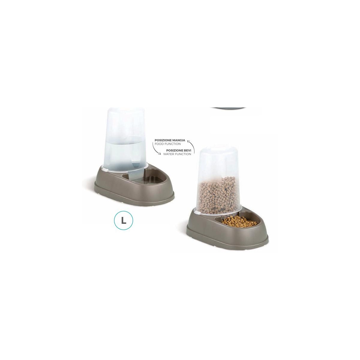 TOLVA COMEDERO/BEBEDERO TALLA L 2 5LT