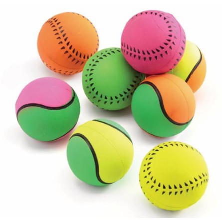 PELOTA GOMA SPORT COLOR NEON 7 5CM
