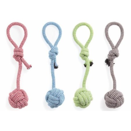 BOLA DE CUERDA CON MANGO LARGO 35 5CM