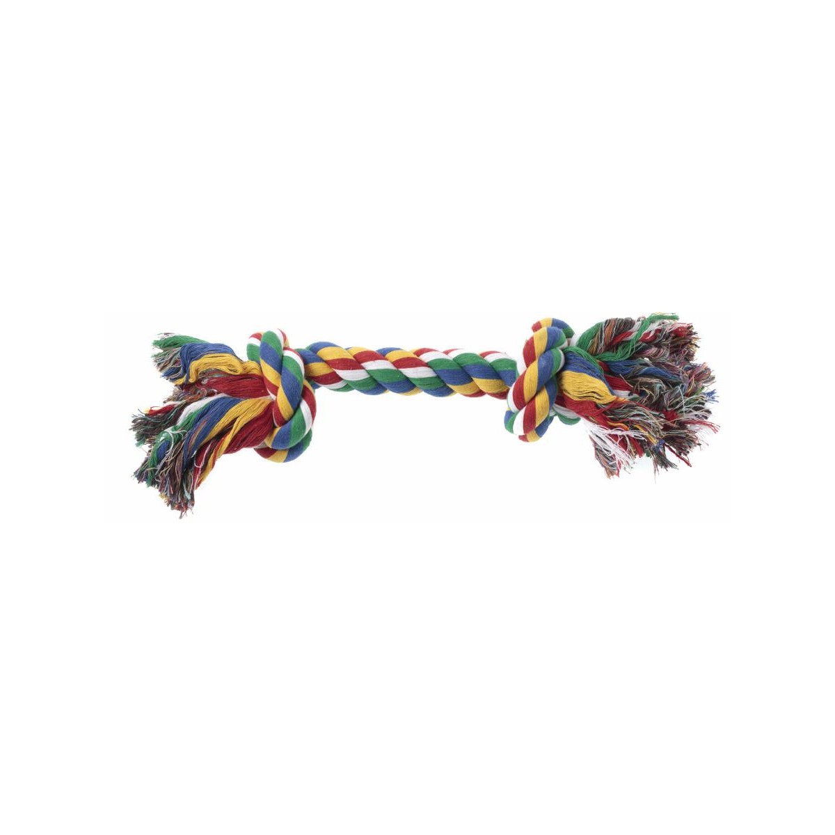 JUGUETE CUERDA 2 NUDOS COLORES 45CM