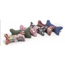 JUGUETE PERRO COJÍN HUESO SURTIDO 29X15CM UND 