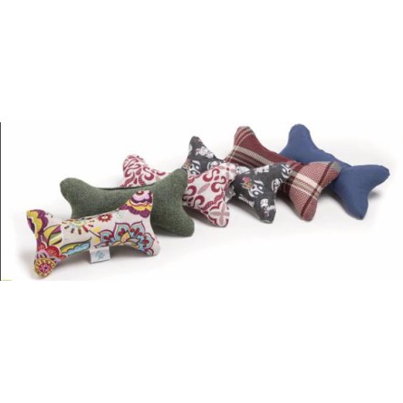 JUGUETE PERRO COJÍN HUESO SURTIDO 29X15CM UND 