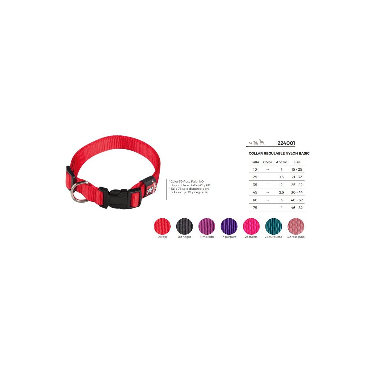 COLLAR NYLON REG  BASIC