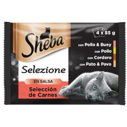 SHEBA SELECCION DE CARNES 4x85gr