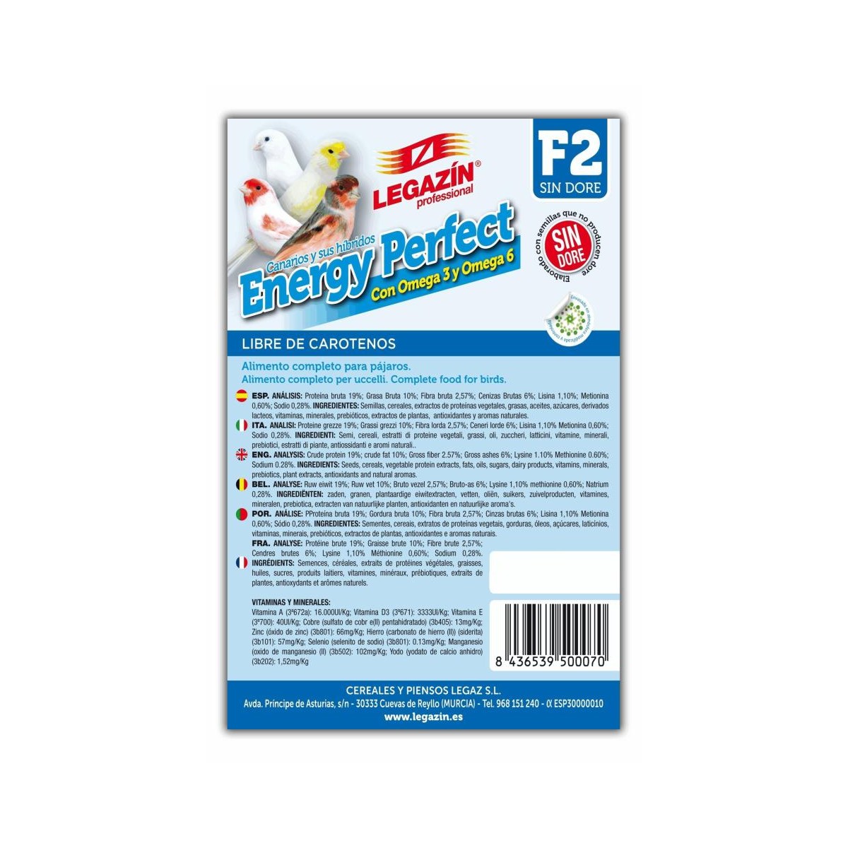 PIENSO LEGAZIN PAJAROS 4KG