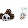 PELOTA ANIMAL PRINT DE PELUCHE UND  C/SURTIDOS 