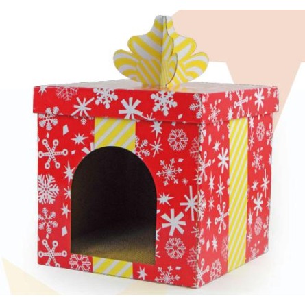 RASCADOR CASITA CARTON Regalo de Navidad