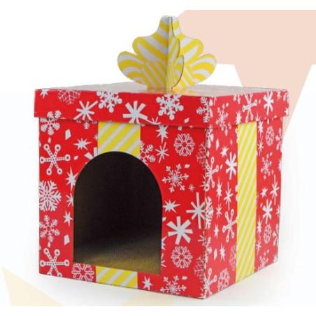 RASCADOR CASITA CARTON Regalo de Navidad