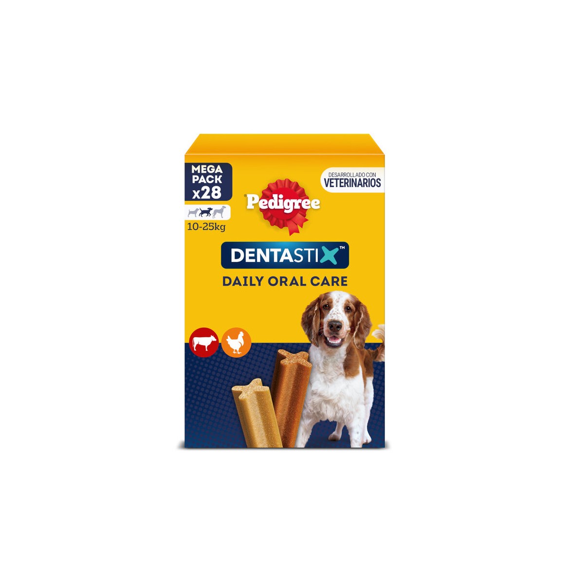 DENTASTIX RAZAS MEDIANAS 180GR  CAJA 