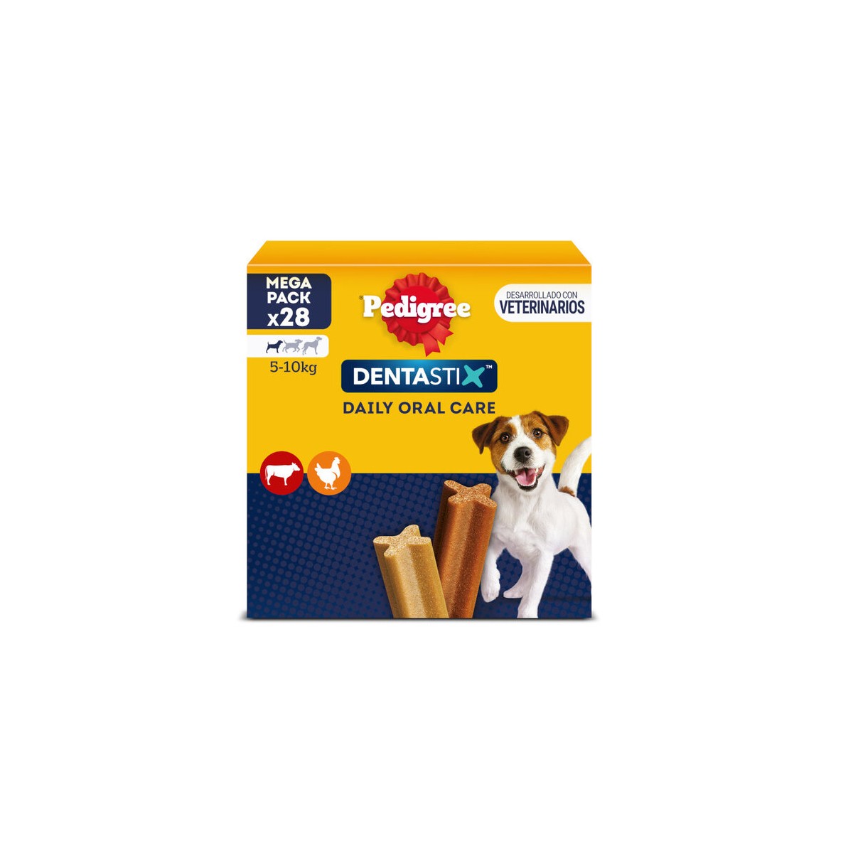 DENTASTIX RAZAS PEQUEÑAS DE 110GR  CAJA 