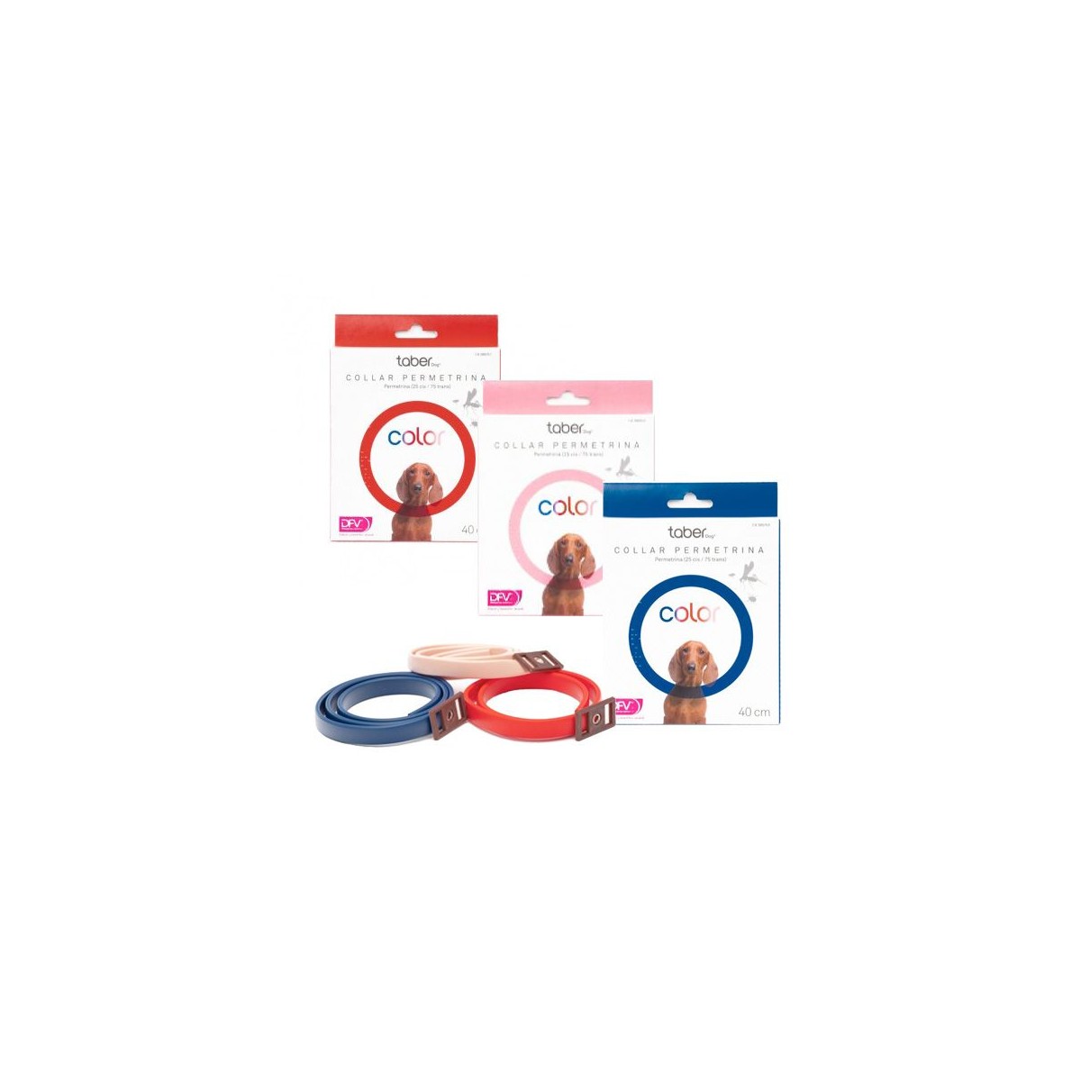 TABERDOG COLOR COLLAR PERMETRINA 40cm