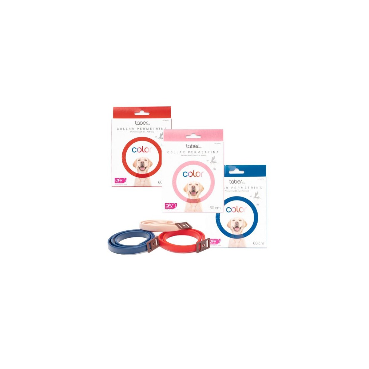 TABERDOG COLOR COLLAR PERMETRINA 60cm