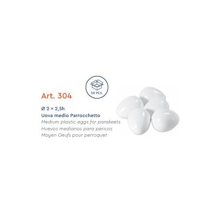 HUEVO MEDIANO PERIQUITO ART304