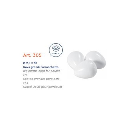 HUEVO GRANDE PERIQUITO ART305