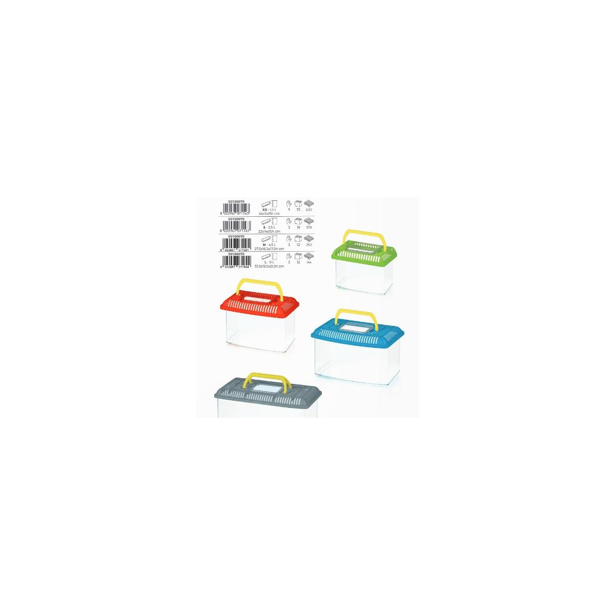 ACUARIO CESTA PLASTICO 2 5LTRS