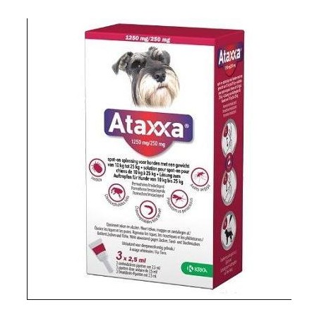 ATAXXA PERROS 10 HASTA 25KG  3 PP