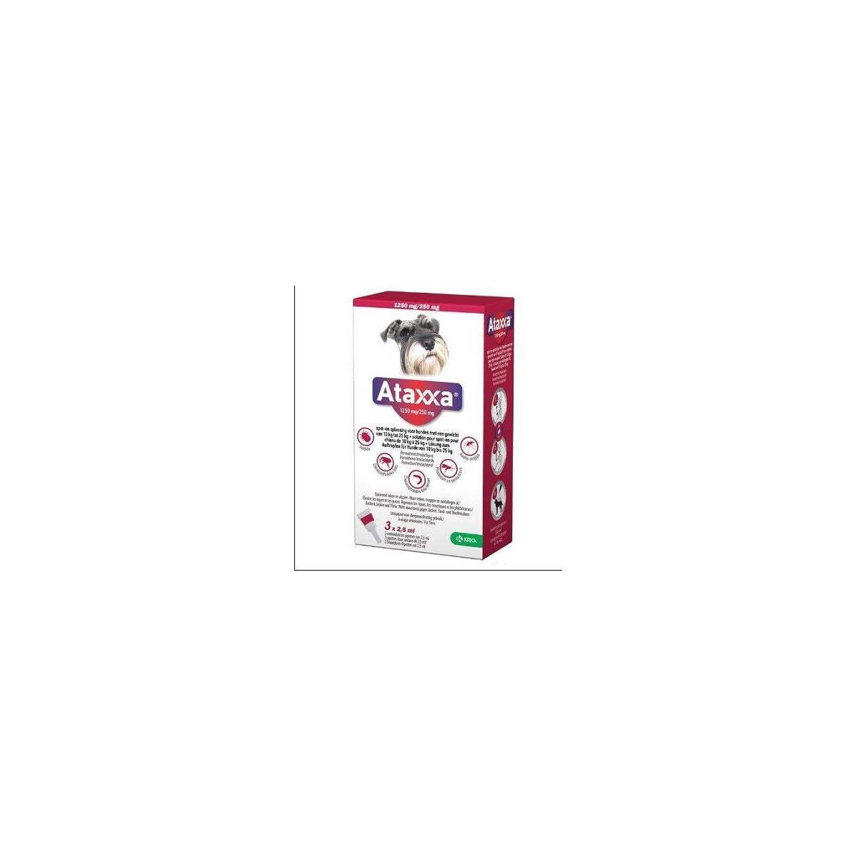 ATAXXA PERROS 10 HASTA 25KG  3 PP