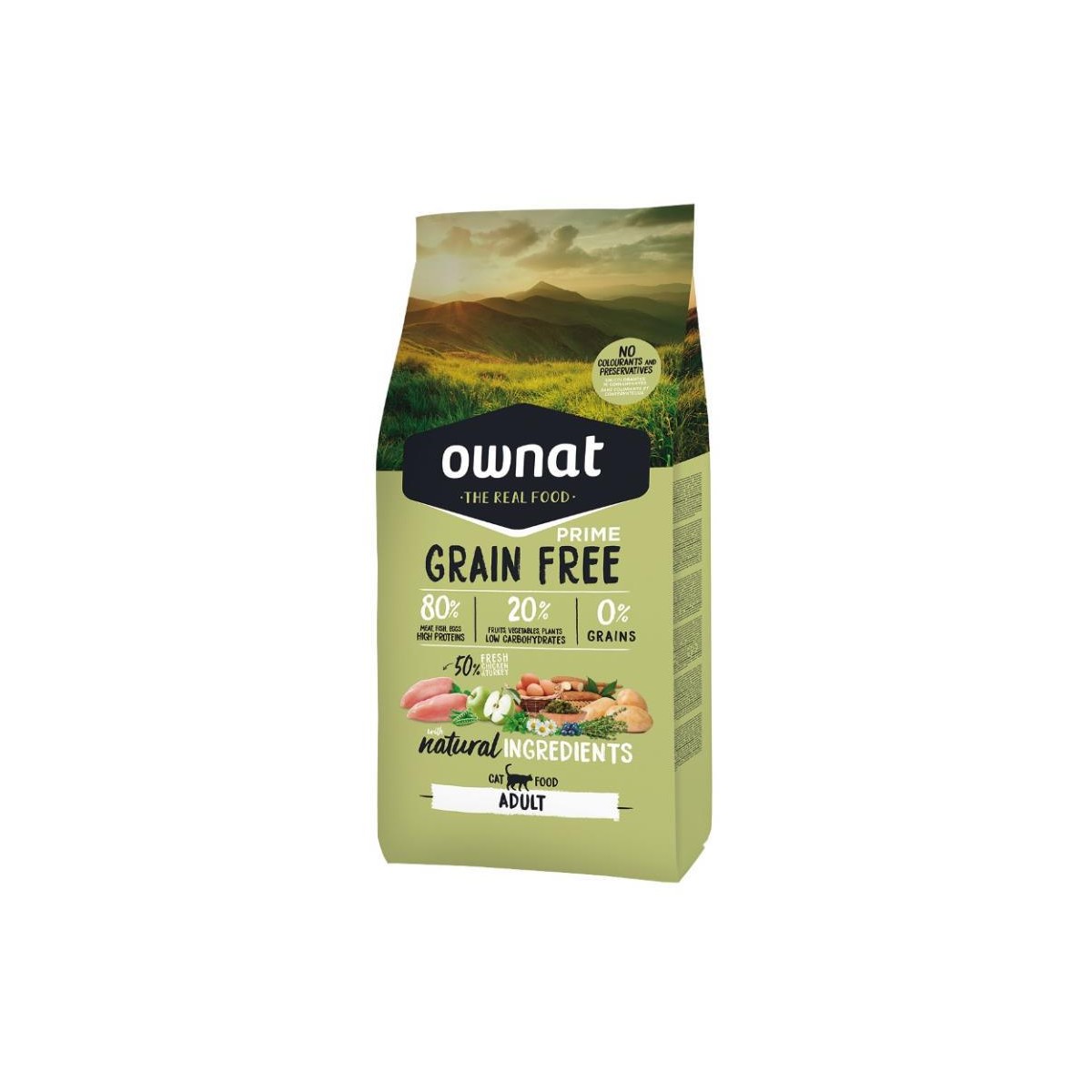 PRIME CAT ADULT CHICKEN&TURKEY GF 400GR