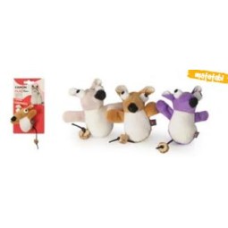 JUGUETE GATOS RATON HIERBA 12CM