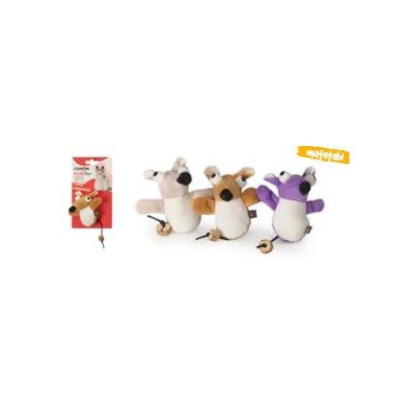 JUGUETE GATOS RATON HIERBA 12CM